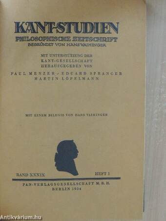 Kant-Studien 1934/1-2.