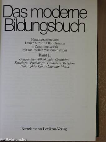 Das moderne Bildungsbuch II.