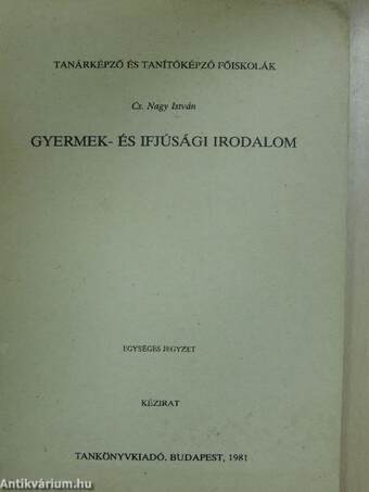 Gyermek- és ifjúsági irodalom