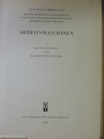 Arbeitsmaschinen I. (töredék)