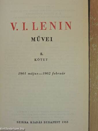 V. I. Lenin művei 5.