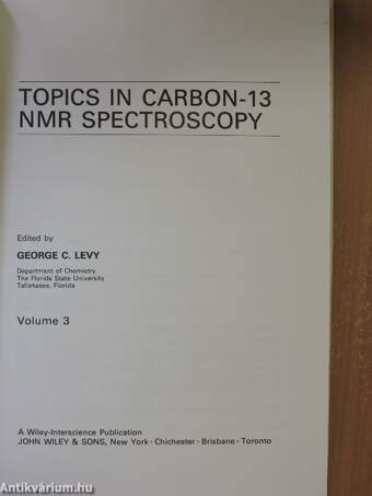 Topics in Carbon-13 NMR Spectroscopy 3