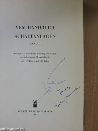 VEM-Handbuch Schaltanlagen II.