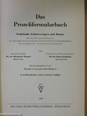 Das Prozessformularbuch