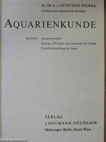 Aquarienkunde I-II.