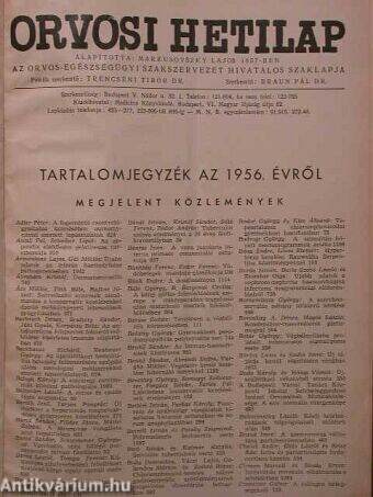 Orvosi Hetilap 1956/1-44.