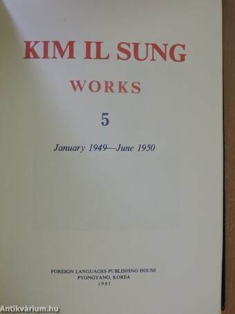 Kim Il Sung Works 5