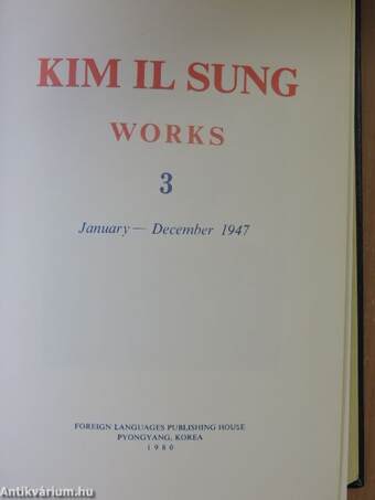 Kim Il Sung Works 3