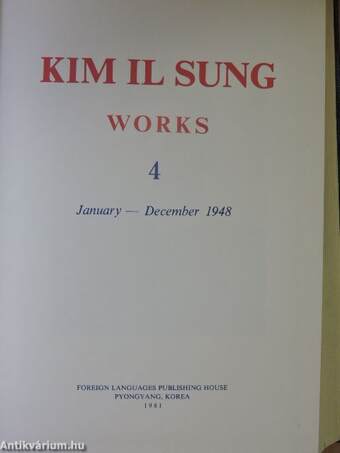 Kim Il Sung Works 4