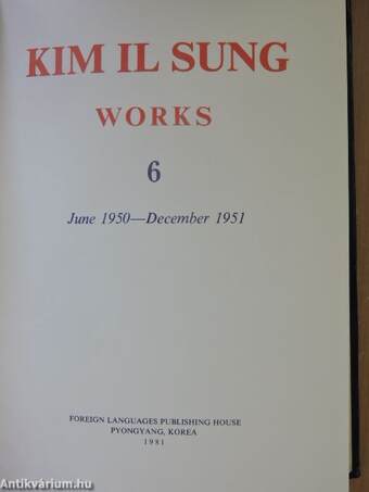 Kim Il Sung Works 6