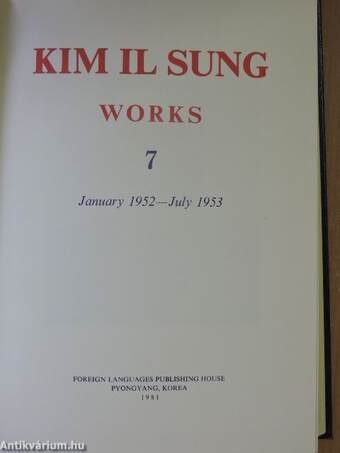 Kim Il Sung Works 7