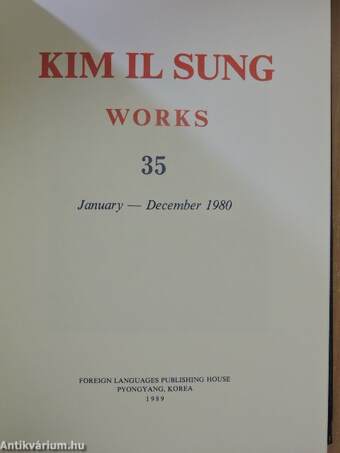 Kim Il Sung Works 35