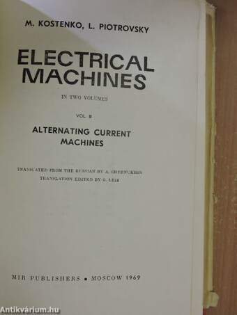 Electrical Machines II.