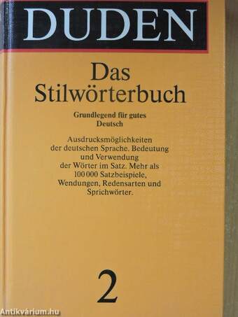 Duden 2 - Das Stilwörterbuch