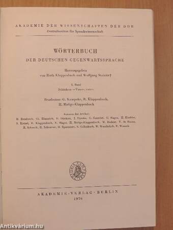 Wörterbuch der deutschen Gegenwartssprache 5.