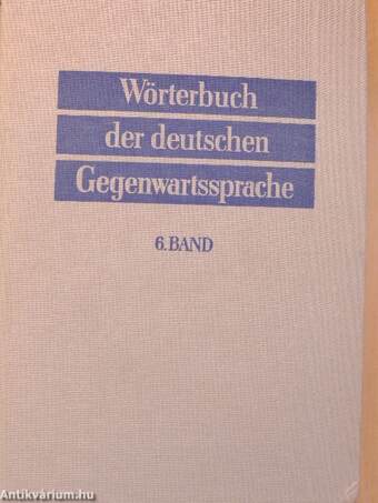 Wörterbuch der deutschen Gegenwartssprache 6.