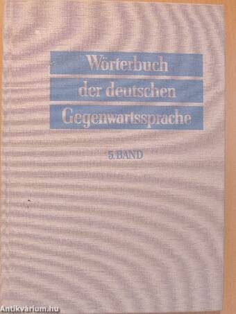 Wörterbuch der deutschen Gegenwartssprache 5.