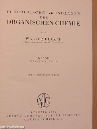 Theoretische Grundlagen der Organischen Chemie 1.