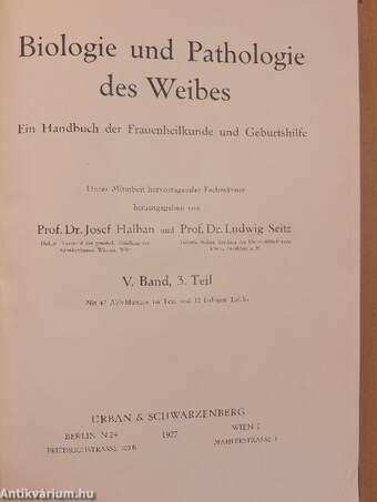 Biologie und Pathologie des Weibes V./3