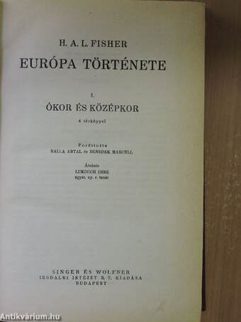 Európa története I.