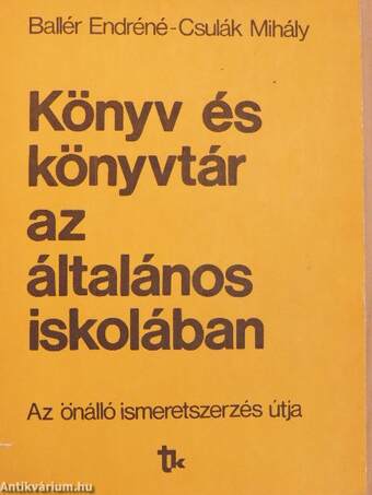 Könyv és könyvtár az általános iskolában