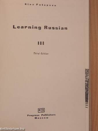 Learning Russian III.