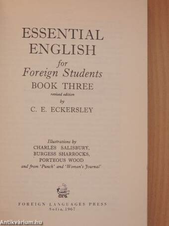 Essential English for Foreign Students Book 3.