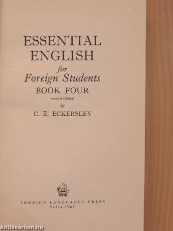 Essential English for Foreign Students Book 4.