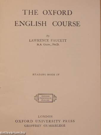 The Oxford English Course - Reading Book IV.