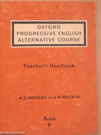 Oxford Progressive English Alternative Course - Teacher's Handbook - Book B