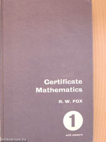 Certificate Mathematics Book 1 with Answers