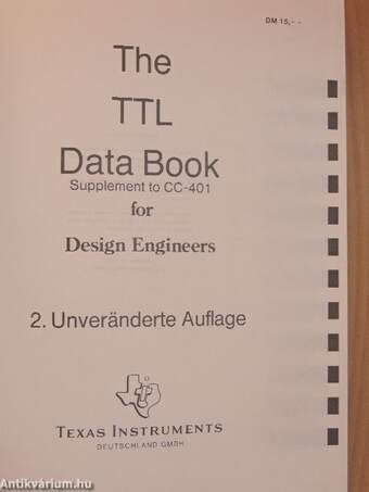 The TTL Data Book for Design Engineers