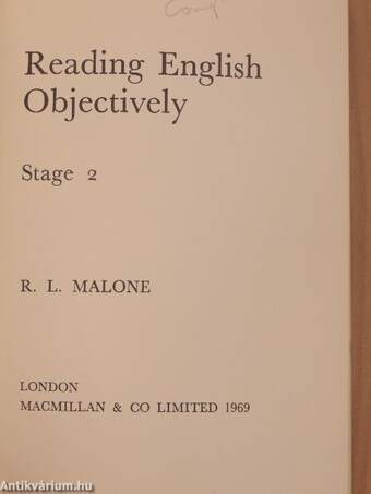 Reading English Objectively 2.