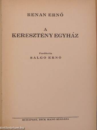 A keresztény egyház