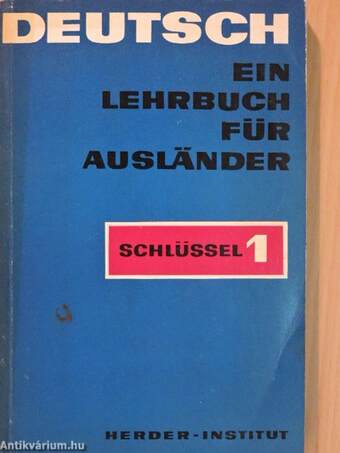 Deutsch - Ein Lehrbuch für Ausländer - Schlüssel 1.