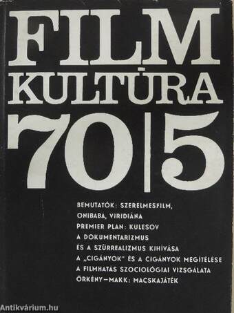 Filmkultúra 1970. szeptember-október