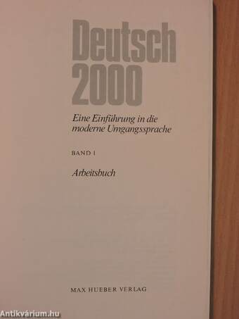 Deutsch 2000 1 - Arbeitsbuch