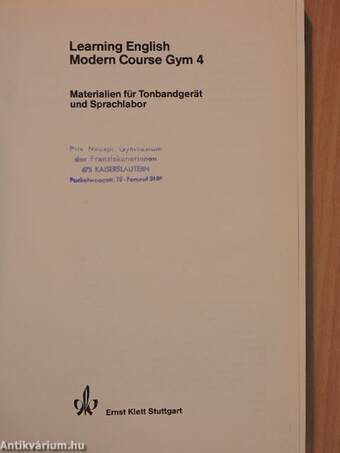 Learning English Modern Course Gym 4