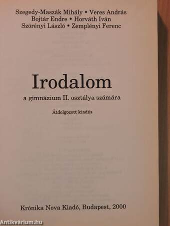 Irodalom II.