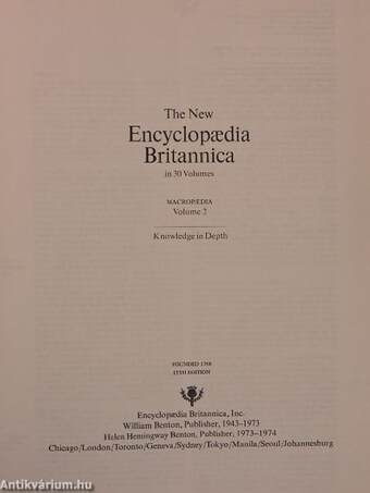 The New Encyclopaedia Britannica in 30 Volumes - Macropaedia 2