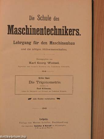 Die Schule des Maschinentechnikers 3.