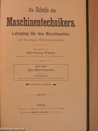 Die Schule des Maschinentechnikers 4.