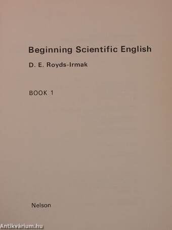 Beginning Scientific English 1