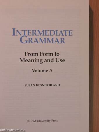 Intermediate Grammar Volume A