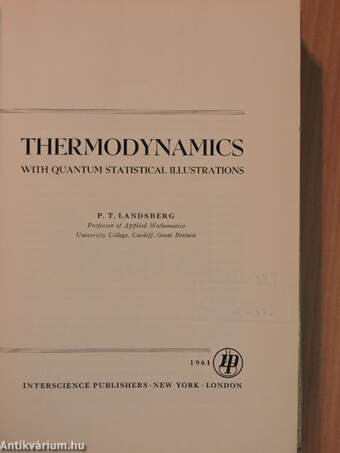 Thermodynamics with Quantum Statistical Illustrations