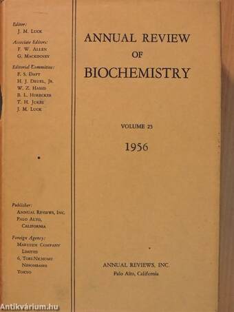 Annual Review of Biochemistry 1956