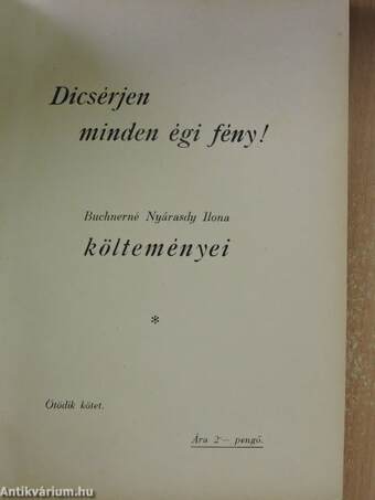 Buchnerné Nyárasdy Ilona költeményei V.