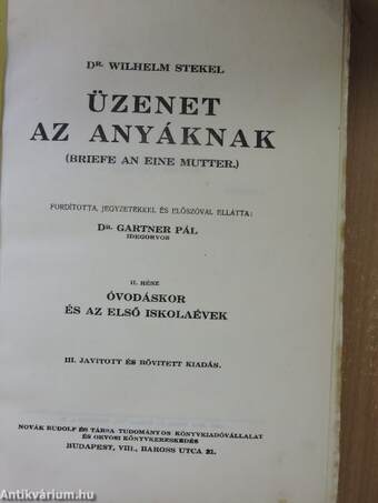 Üzenet az anyáknak II. (töredék)