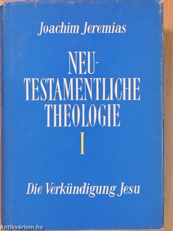Neutestamentliche Theologie I. (töredék)