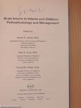 Brain Insults in Infants and Children: Pathophysiology and Management